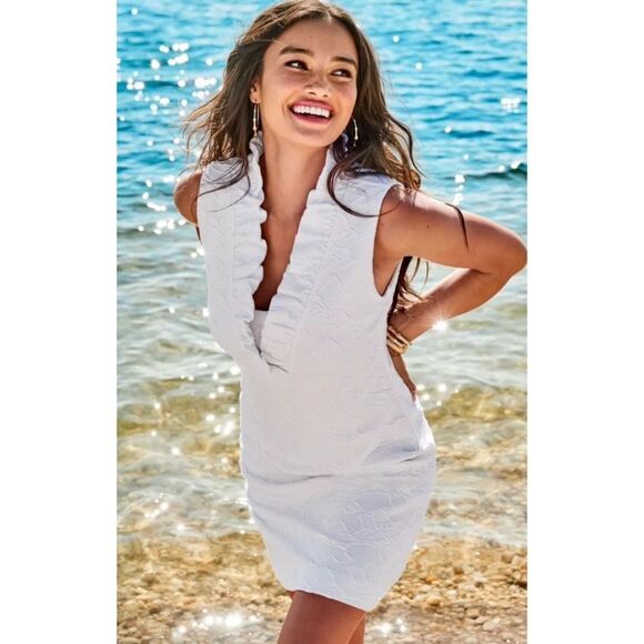 NWT Lilly Pulitzer Tisbury Mini Dress in Resort White - Picture 3 of 16